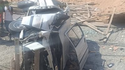 إصابة 7 أشخاص إثر سقوط سيارة من أعلى الطريق الدائري بالمنيب 