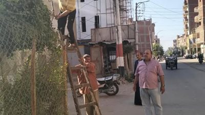 متابعة دورية لمنظومة النظافة والتجميل في مركز الإبراهيمية بالشرقية