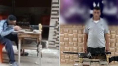 الأمن يكشف حقيقة تداول صورة لشخص يحمل بندقية مزودة بتلسكوب بكفر الشيخ