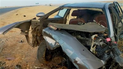 مصرع شخص في حادث انقلاب سيارة ملاكي بطريق السويس ـ القاهرة