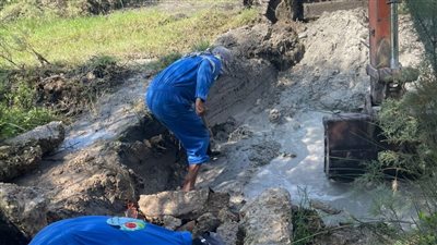 مياه القناة: الانتهاء من إصلاح الكسور المفاجئة وإعادة تشغيل الخدمة بالإقليم