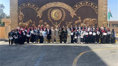 طلاب طب بيطري بني سويف يجرون زيارة لمستشفى الطب البيطري للقوات المسلحة