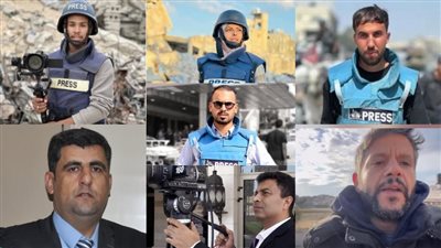 في أقل من أسبوع.. استشهاد 7 صحفيين فلسطينيين بضربة إسرائيلية في غزة 