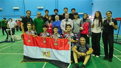 مصر تحصد ذهبية وفضية في ختام منافسات الريشة الطائرة بالبطولة العربية المدرسية