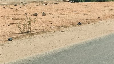 استغاثة من تعطل عملية ازدواج طريق خمسة حديث بمحافظة دمياط