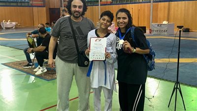 فوز حمزة نور الدين بالمركز الأول في بطولة الجمهورية للتايكوندو 