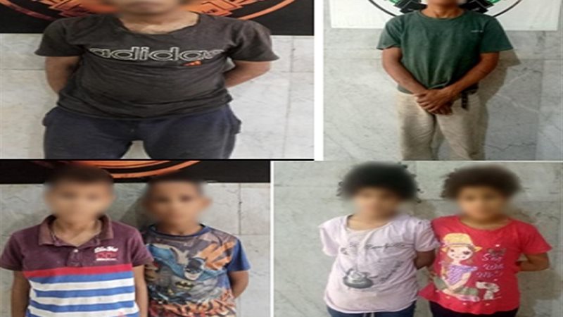 المتهمون عقب القبض
