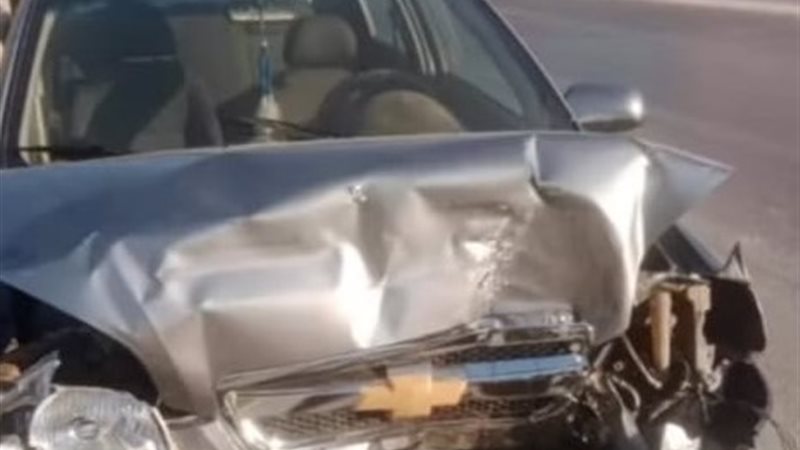 سيارة السيدة المصابة