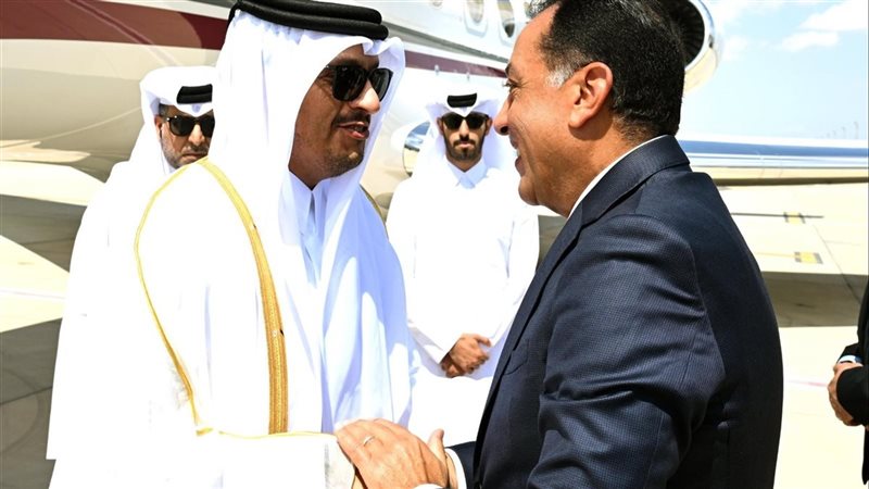 مدبولى يستقبل نظيره