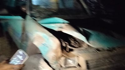 انقلاب سيارة ربع نقل على طريق الفرافرة - ديروط ووقوع أصابات