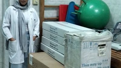 دعم قسم العلاج الطبيعي بمستشفى الواسطى المركزي بجهاز تحفيز ليمفاوي