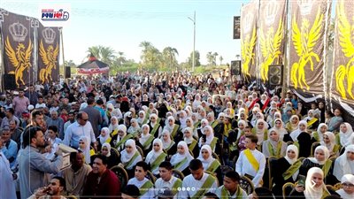 مسيرة بالمصحف ..تكريم 600 حافظ للقرآن الكريم في احتفالية بقرية أبوبشت بالمنيا