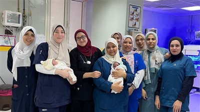 وُلدا بوزن 900 جرام.. فريق طبي بمستشفى أطفال بنها ينجح في إنقاذ طفلين