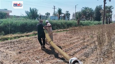 رئيس مركز أبشواي توجه برفع ماكينة ري مخالفة بالوحدة المحلية المحلية بأبو شنب