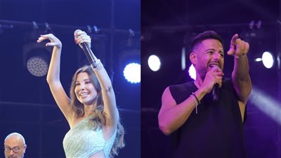 محمد حماقي ونانسي عجرم يشعلان حفلهما في مهرجان ليالي مراسي 
