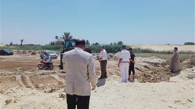 استجابة عاجلة لوقف تسرب مياه لحق بجزء محدود بمنطقة مقابر ميدوم ببني سويف