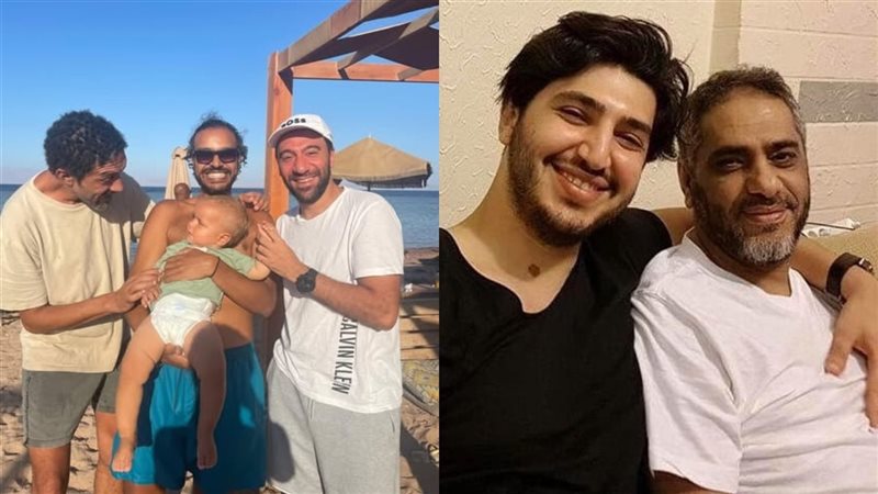 فضل شاكر ونجله -