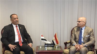 رئيس جامعة عين شمس يستقبل رئيس جامعة الأنبار العراقية 