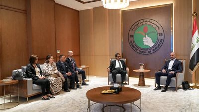 فريد زهران يناقش مع رئيس الاتحاد الوطني الكوردستاني تعزيز العلاقات الثنائية