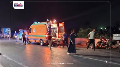 بالأسماء.. إصابة 5 أشخاص في تصادم سيارة نصف نقل وتروسيكل في المنيا