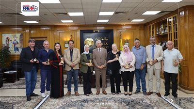 رئيس جامعة المنيا يستقبل وفود الجامعات الألمانية والأردنية لبحث تعزيز التعاون 