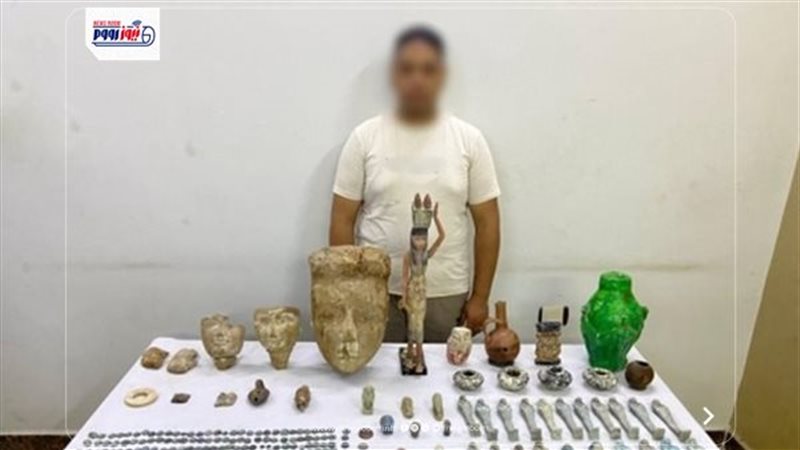 ضبط تاجر اثار بالمنيا