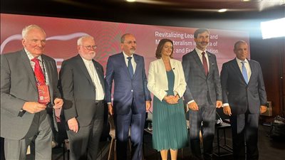 وزير الخارجية يشارك في جلسة نقاشية بمنتدى بليد في سلوفينيا