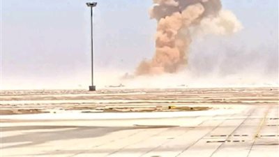 بالصور| انفجار ضخم بقاعدة عسكرية قرب مطار دمشق الدولي