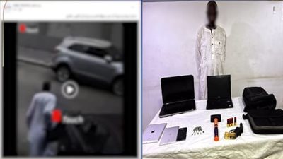ضبط لص سيارات أجنبي بمدينة أكتوبر بعد تداول فيديو لسرقته