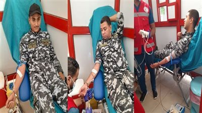 حملة للتبرع بالدم بمديرية أمن الأقصر لدعم المرضى وإنقاذ الأرواح