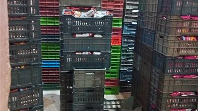 ضبط مصنع بدون ترخيص والتحفظ على 2000 قطعة باتيه فاسدة ببني سويف