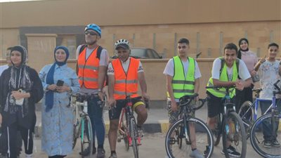 للمرة الـ 15 أسبوعيا : 65  لاعباً يشاركون فى التدريب  لمنطقة دراجات بنى سويف 