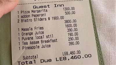 وجبة في الساحل الشمالي تصل إلى 9 آلاف جنيه تثير الجدل على السوشيال ميديا