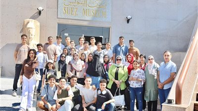 السويس تستقبل وفد طلاب بورسعيد لتبادل الزيارات الثقافية والتوعوية