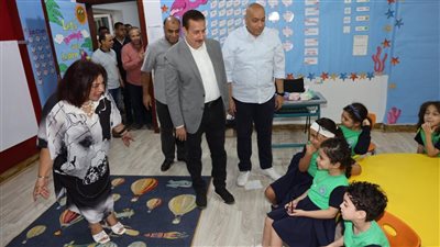 محافظ المنوفية يتابع بدء الدراسة بمدرسة الجيل الجديد الدولية بشبين الكوم