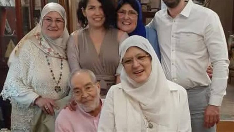 شمس البارودي وزوجها