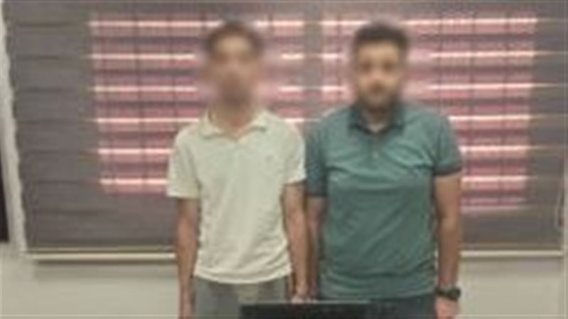 المتهمان عقب القبض