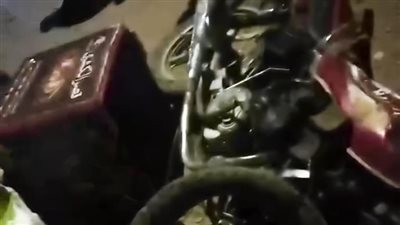 مصرع شابين اثر تصادم دراجتين ناريتين على طريق طليا اشمون بالمنوفية