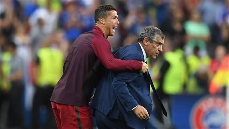 رونالدو مع مدرب البرتغال