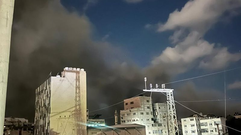 قصف برج السلام بمدينة