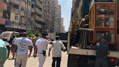 رفع 900 حالة إشغال في حي الهرم و3 قرارات غلق لمحال مخالفة
