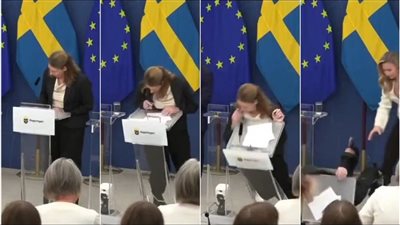 أسباب انخفاض سكر الدم بعد انهيار وزيرة الصحة السويدية الجديدة خلال مؤتمر صحفي 