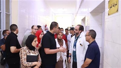 نائب وزير الصحة يتفقد مستشفيي التأمين الصحي والصدر بالمنيا