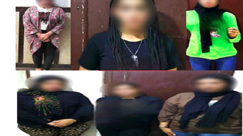 المتهمات عقب القبض