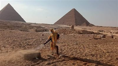 رش منطقة الأهرامات ضد 