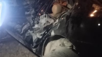 إصابة شخص في حادث تصادم بين قطار ركاب وسيارة ملاكي بالسويس
