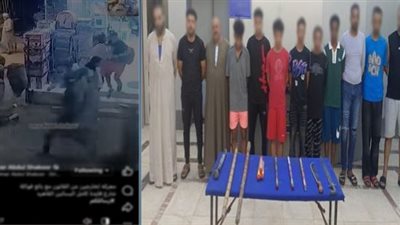 معركة الفاكهة في البساتين تنتهي بضبط 12 شخصا وأسلحة بيضاء