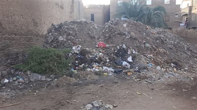 أهالي نجع الغابات يستغيثون من انتشار القمامة في الشوارع بقنا | صور