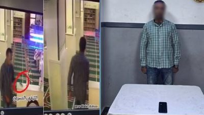 سرقة في بيت الله.. الداخلية تضبط لص الهواتف داخل مسجد بالإسكندرية