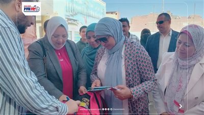 توزيع 500 شنطة مدرسية و500 جنيه للزي المدرسي بأبشواي  